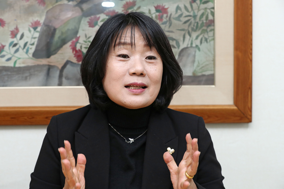 Yoon Mee-hyang, a rights activist and a lawmaker-elect of the Citizen Party. [YONHAP] 