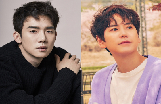 Actor Yoo Yeon-seok and singer Kyuhyun from boy group Super Junior [STARSHIP ENTERTAINMENT, SM ENTERTAINMENT] 