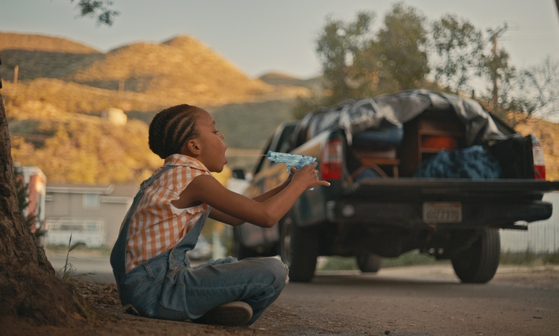 A scene from the short film "Furthest From." Actor Amanda Christine plays 8-year-old Jessie who has to say goodbye to everything that she knows while living in the trailer park. [KYUNG SOK KIM] 