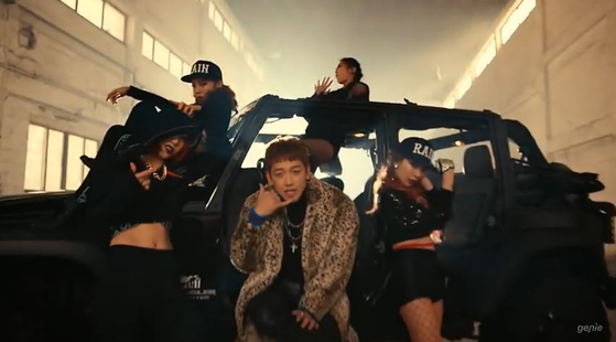 A scene from his music video "Gang." [SCREEN CAPTURE]