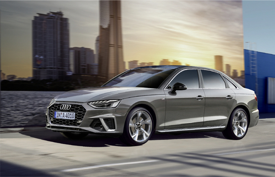 Audi Korea launched the face-lifted version of the A4 compact sedan on Wednesday. [AUDI KOREA]