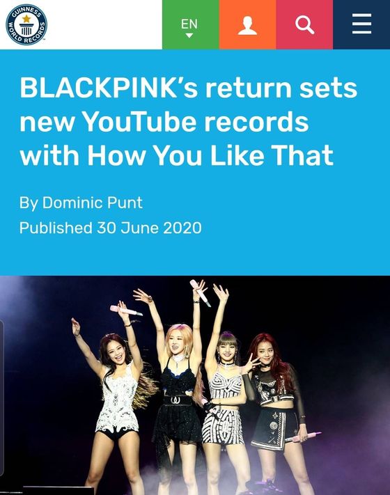 Blackpink [GUINNESS WORLD RECORDS]