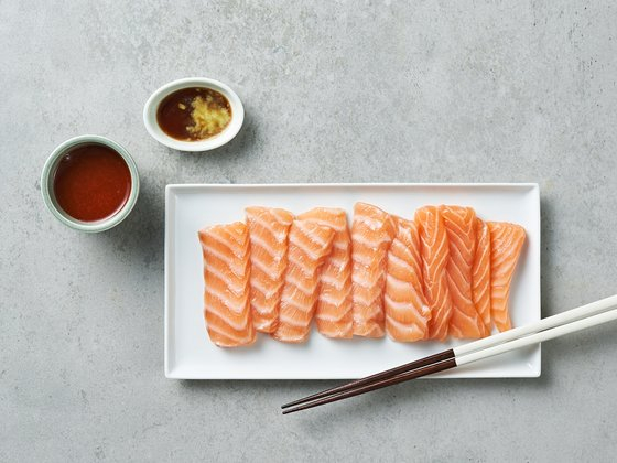 Norwegian salmon from Market Kurly. [MARKET KURLY]