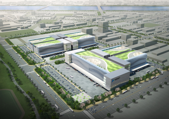 An aerial view of the proposed cold chain cluster, one of the projects Kogas is actively participating in. [INCHEON PORT AUTHORITY (IPA)]
