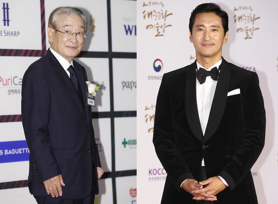 Actors Lee Sun-jae, left, and Shin Hyun-joon [NEWS1, YONHAP]