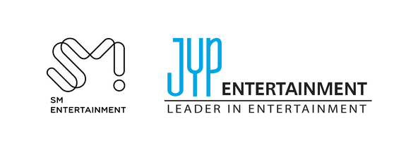 SM Entertainment, left, and JYP Entertainment