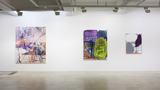 Leeahn Gallery Daegu's new abstract art installation, "Hangover Boogie." [LEEAHN GALLERY]