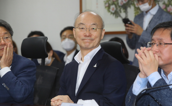 Kim Jo-won, senior presidential secretary for civil affairs, attends a meeting with the ruling party on July 30. [YONHAP] 