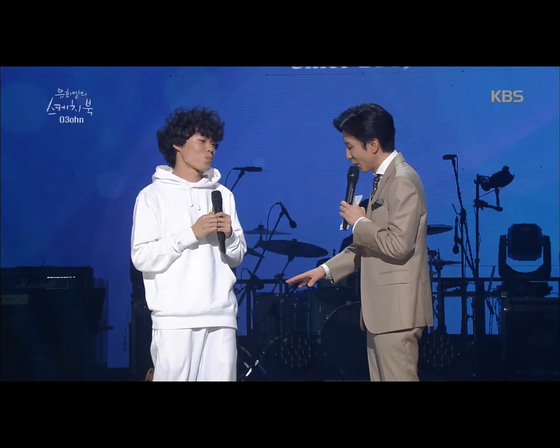 O3ohn features on KBS music show "Yoo Hee-yeol's Sketchbook" on May 5, 2018. [SCREEN CAPTURE]