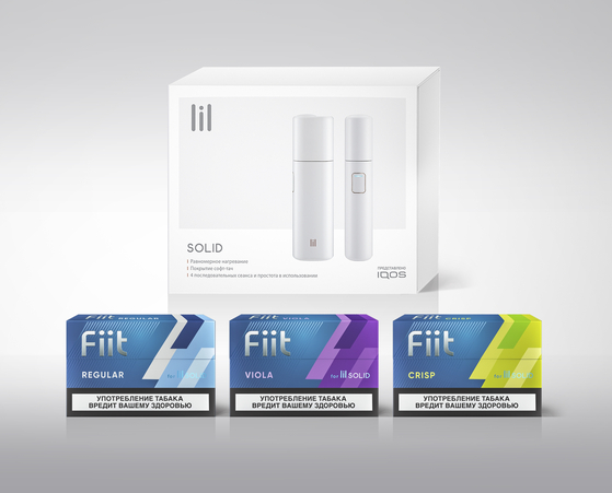 KT&G's lil tobacco heating device launches in Russia on Monday. [KT&G]