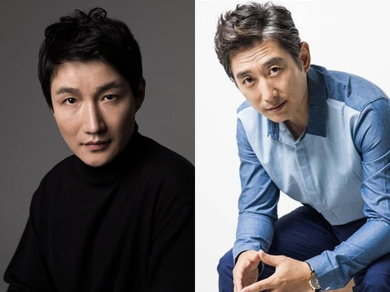 Actors Heo Dong-won, left, and Kim Won-hae test positive for Covid-19 on Thursday. [ACE FACTORY, SSGG COMPANY] 