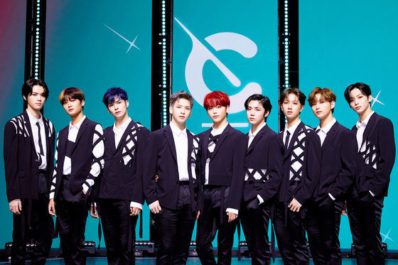 Boy band Cravity poses during an online showcase for its new EP "Cravity Season 2. Hideout: The New Day We Step Into" held on Monday afternoon. [STARSHIP ENTERTAINMENT]