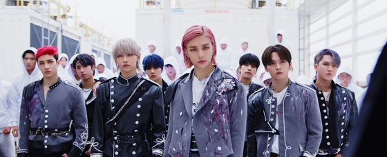 Images from the trailer video of Stray Kids' upcoming repackage album "IN Live" [JYP ENTERTAINMENT]