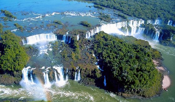 An aerial view of the Iguazu National Park. [EMBASSY OF ARGENTINA IN KOREA]