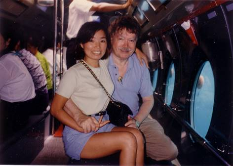 Courtenay with his wife Makye in Jeju Island in 1998. [VINCENT COURTENAY]