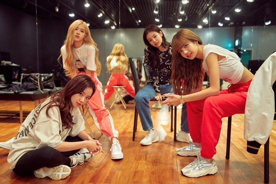 A still from Blackpink's upcoming documentary on Netflix. [NETFLIX]
