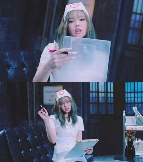 Jennie of Blackpink in the music video of "Lovesick Girls." [YG ENTERTAINMENT]