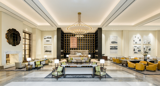 The lobby lounge of Paradise City in Incheon. [PARADISE CITY]