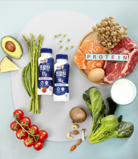 Binggrae in April rolled out its Yoplait Protein, which is made up of more than 8 percent protein. Demand for protein-related products has increased during the coronavirus pandemic. [BINGGRAE]