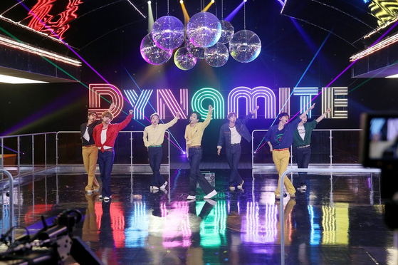 BTS performs on NBC's "The Tonight Show starring Jimmy Fallon" on Oct. 2. [BIG HIT ENTERTAINMENT] 