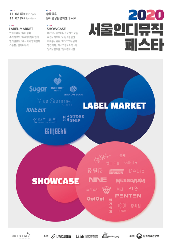 2020 Seoul Indie Music Festa poster