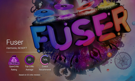 Positive feedback for Fuser on video game review site OpenCritic. [NCSOFT]
