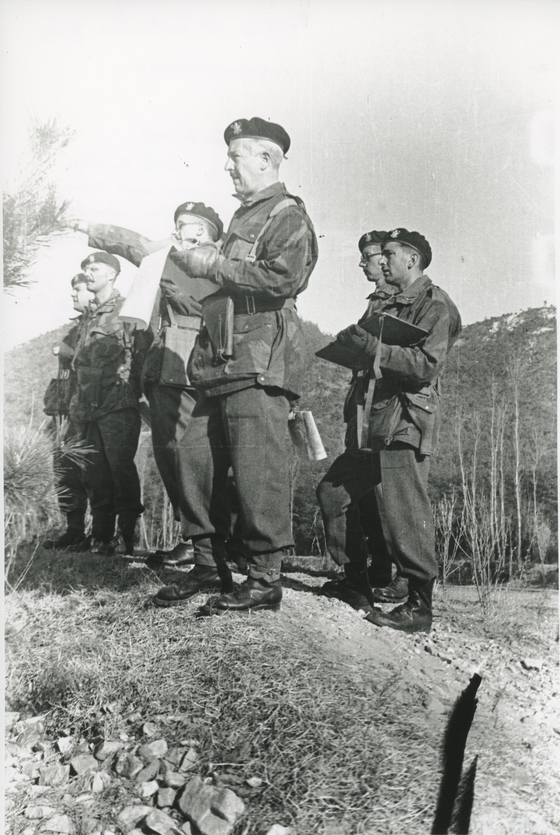 Belgium's Minister of Defense Henri Moreau de Melen serving in the Korean War. [EMBASSY OF BELGIUM IN KOREA]