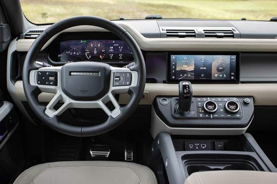 The interior of the Land Rover Defender 110. [LAND ROVER KOREA]