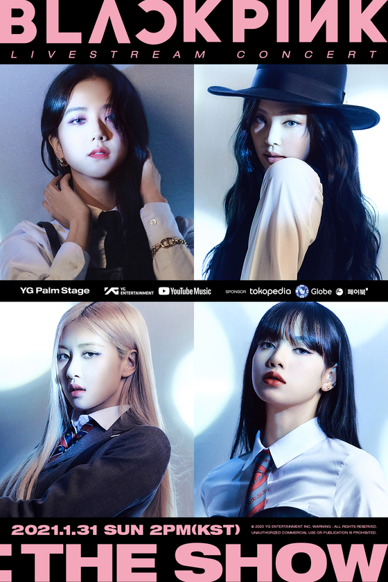 The poster image for Blackpink's live-streaming concert ″The Show″ to take place next year [YG ENTERTAINMENT]