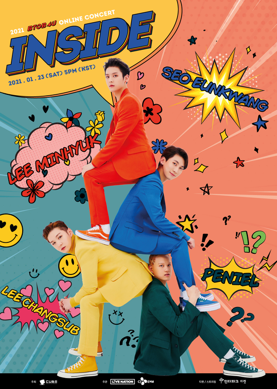 BTOB 4U's online concert will take place on Jan. 23. [CUBE ENTERTAINMENT]