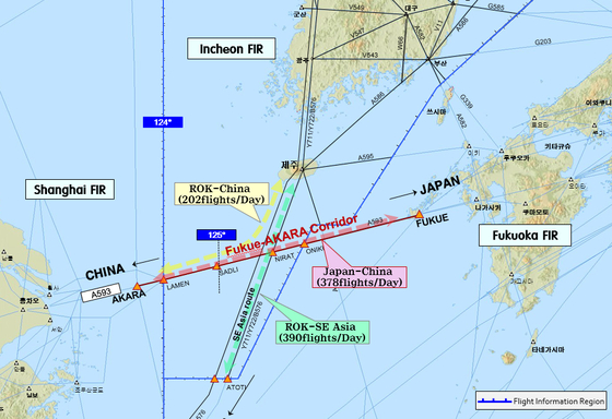 A graphic of the Akara corridor on a map. [MOLIT]