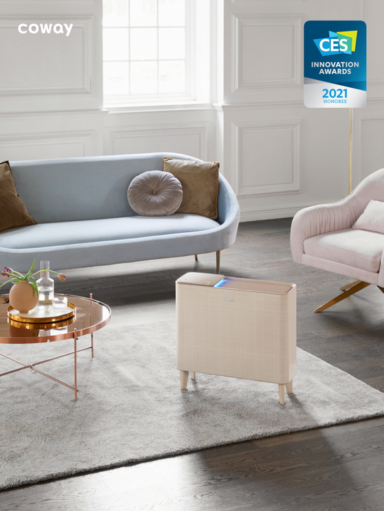 Coway's air purifier AP-1019D was named an honoree at the CES 2021 Innovation Awards in the home appliances category. [COWAY] 