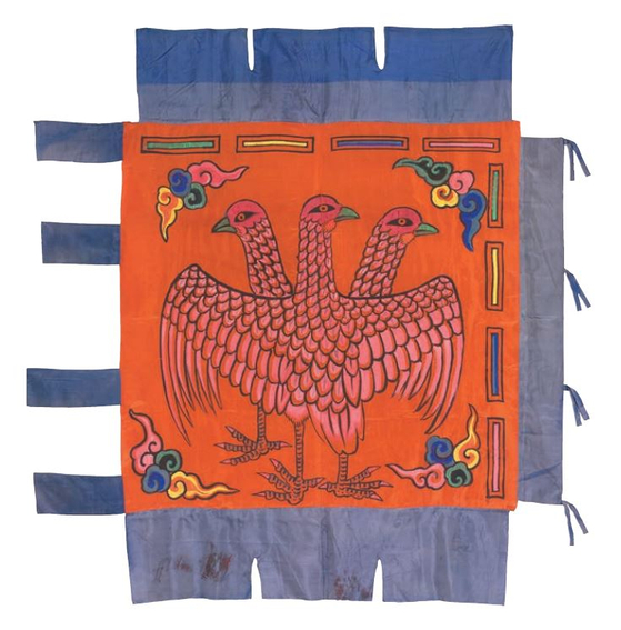 Different flags representing different signals were used in military rituals. [NATIONAL PALACE MUSEUM OF KOREA]