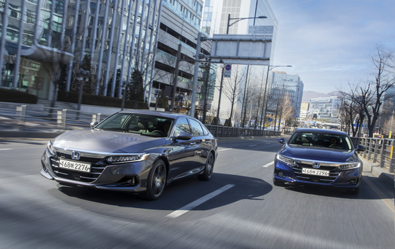 Honda Accord Hybrid on road. [HONDA KOREA]