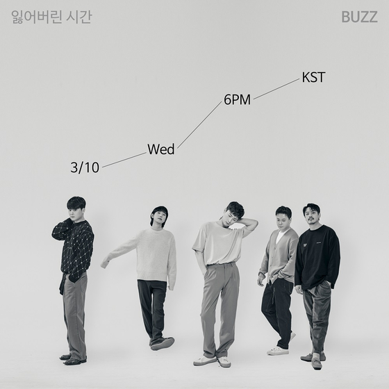 A teaser image for rock band Buzz's upcoming mini album ″The Lost Time″ [LONG PLAY MUSIC]