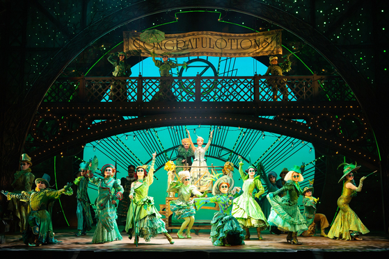 A scene of the Emerald City in "Wicked." [CLIP SERVICE]