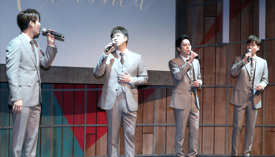 Crossover quartet Forte di Quattro will hold a concert at the Lotte Concert Hall. [ILGAN SPORTS]