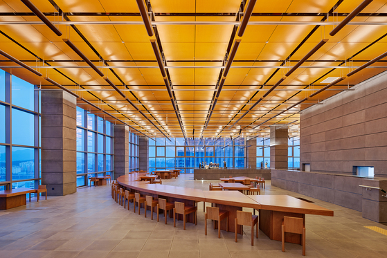 Big Hit Entertainment's new headquarters building in Yongsan, central Seoul. The company will officially start using its new name HYBE from March 30. [BIG HIT ENTERTAINMENT]