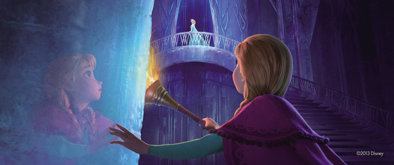 Singers will come together to perform Disney favorites from films including "Aladdin," top, "Lion King," middle, and "Frozen I," above. [DISNEY/PIXAR]