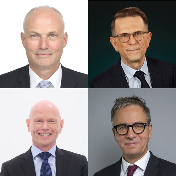 Clockwise from left, above: Einar Jensen, ambassador of Denmark; Pekka Metso, ambassador of Finland; Jakob Hallgren, ambassador of Sweden; and Frode Solberg, ambassador of Norway. [EMBASSIES OF DENMARK, FINLAND, SWEDEN AND NORWAY IN KOREA]