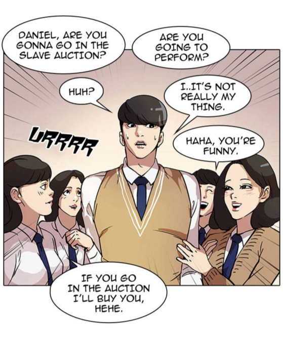 Scenes from the English version of "Lookism" by Pak Tae-jun [SCREEN CAPTURE]