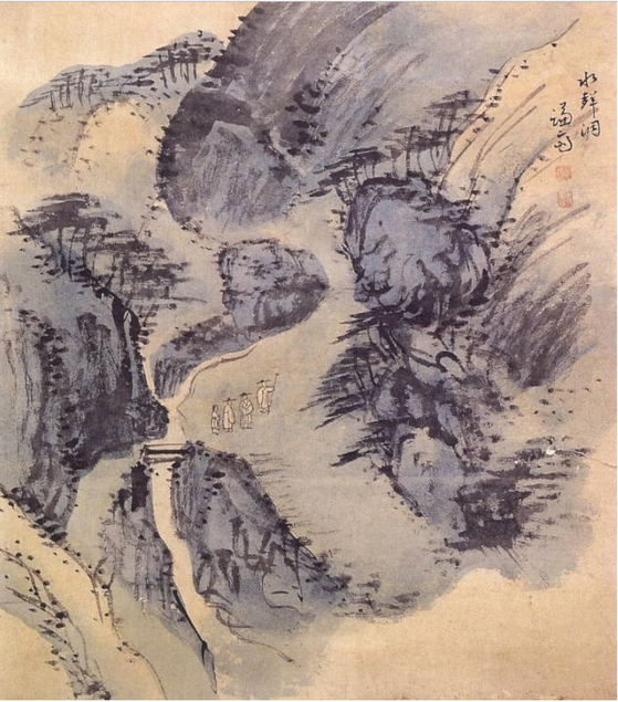 Jeong Seon's “Executed Album of Paintings of the Eight Views in Jangdong″ featuring Suseongdong Valley. [NATIONAL MUSEUM OF KOREA]