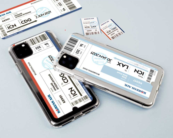 Korean Air Lines’ customized smartphone cases [KOREAN AIR LINES]