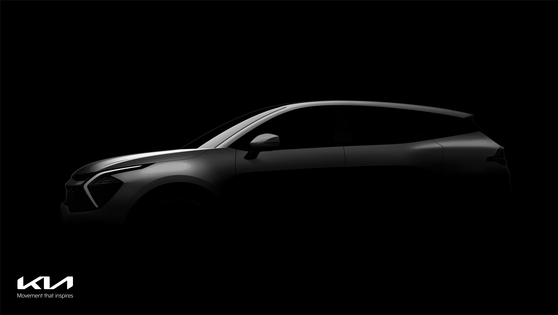A teaser image released Monday shows the upgraded version of Kia's popular crossover SUV Sportage on Monday. It is the first upgrade since the release of the fourth generation in 2015. The crossover, which made its debut in 1993, has sold more than 6 million units globally. [KIA]