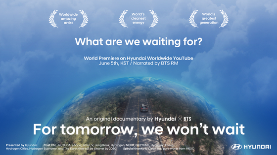 Hyundai Motor's "For Tomorrow, We Won't Wait" features BTS. [HYUNDAI MOTOR]
