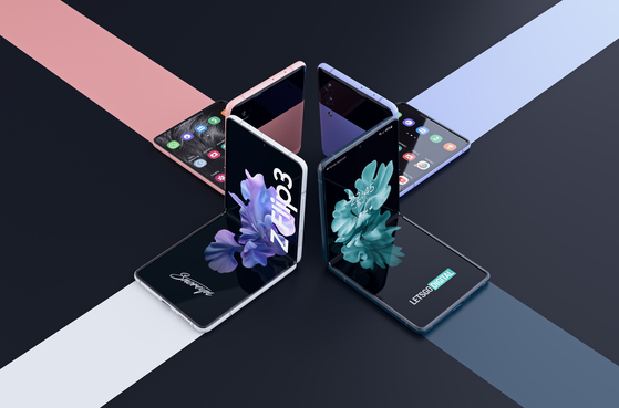 A concept rendering by LetsGoDigital of a possible Galaxy Z Flip 3. [LETSGODIGITAL]