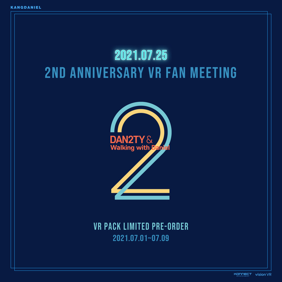 The poster for Kang Daniel's upcoming VR fan meet-and-greet [KONNECT ENTERTAINMENT]