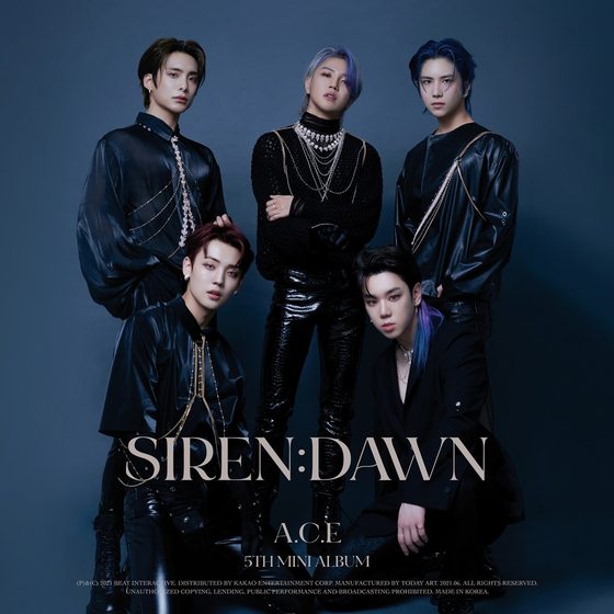 The cover image for boy band A.C.E's fifth EP ″Siren:Dawn″ [BEAT INTERACTIVE]