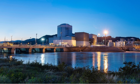 View of the Krsko Nuclear Power Plant. Korea Hydro & Nuclear Power said Monday it won a contract to supply a cooling water heat exchanger for the Slovenia Nuclear Power Corporation nuclear power plant. [YONHAP] 