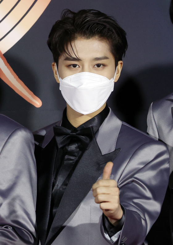 Boy band NCT's Taeil at the 35th Golden Disc Awards last January [ILGAN SPORTS]